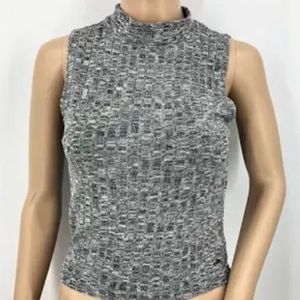 Ribbed Mock Neck Tank in Grey (Women’s Medium)